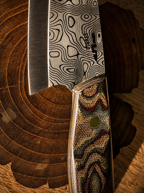 Contour - Chef Knife with composite and cast Micarta handle scales